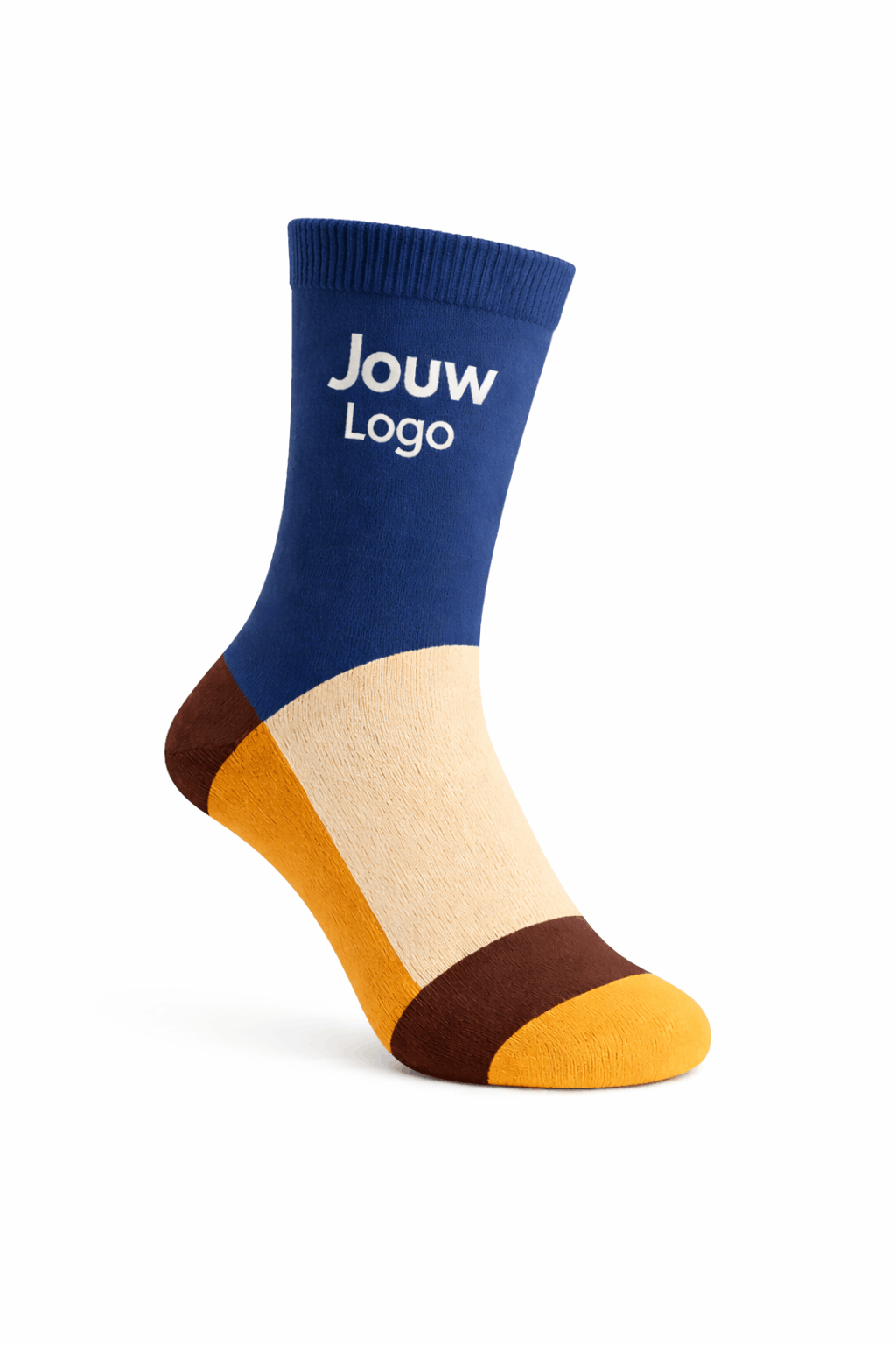 Business sokken met logo — ontwerp voorbeeld