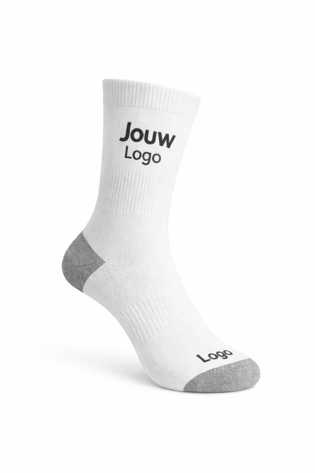 Sport sokken met logo — ontwerp voorbeeld