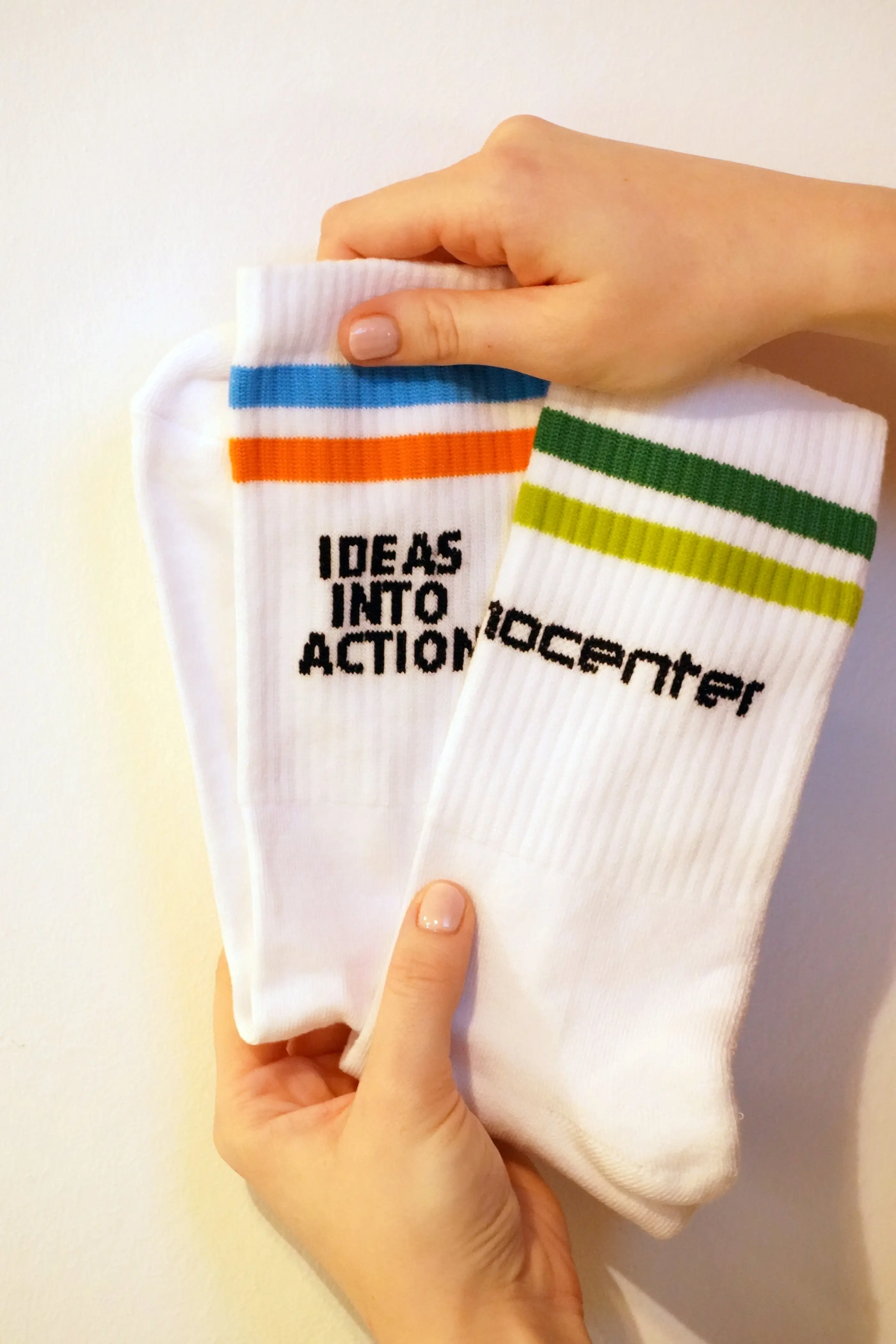 Sportsokken met logo op maat — referentieproject klant